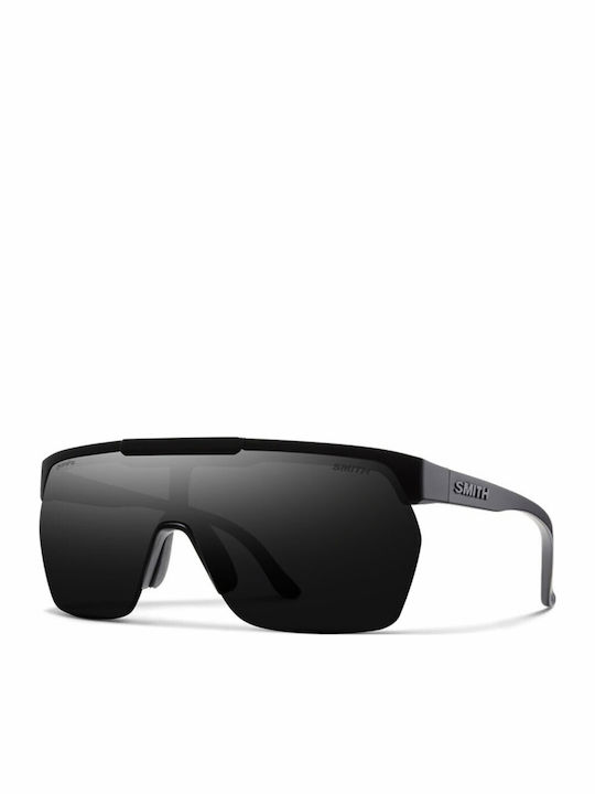 Smith Unisex Sunglasses With Black Frame And Black Polarized Lens