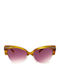 Gianfranco Ferre Women’s Sunglasses With Transparent Horn-Rimmed Frame And Transparent Lens 8053269166642