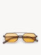 Luigi Unisex Sunglasses With Yellow Metallic Frame And Yellow Lens 4857823