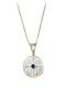 Polytimo Konstantin Halskette Talisman Auge Aus Silber Blau