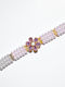 Kaleido Choker Επιχρυσωμένο με Πέρλες Ροζ