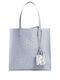 Floral Geantă Dama Shopper de Umăr Albastră
