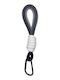 Schlüsselanhänger Seil Karabiner – Schwarz