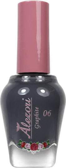 Alezori Glossy Βερνίκι Νυχιών Quick Dry Graphite 15ml