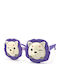Kiddos Round Kids Sunglasses with Polarized Lens Flowers Purple