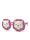 Kiddos Round Kids Sunglasses with Polarized Lens Flowers Pink