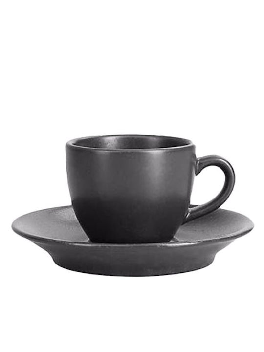 Porland Coffee Cup Made of Black Porcelain 80ml
