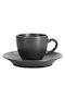 Porland Coffee Cup Made of Black Porcelain 80ml