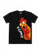 T-shirt Μαύρο