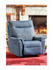 High Back Armchair Dark Blue 45x90x45cm
