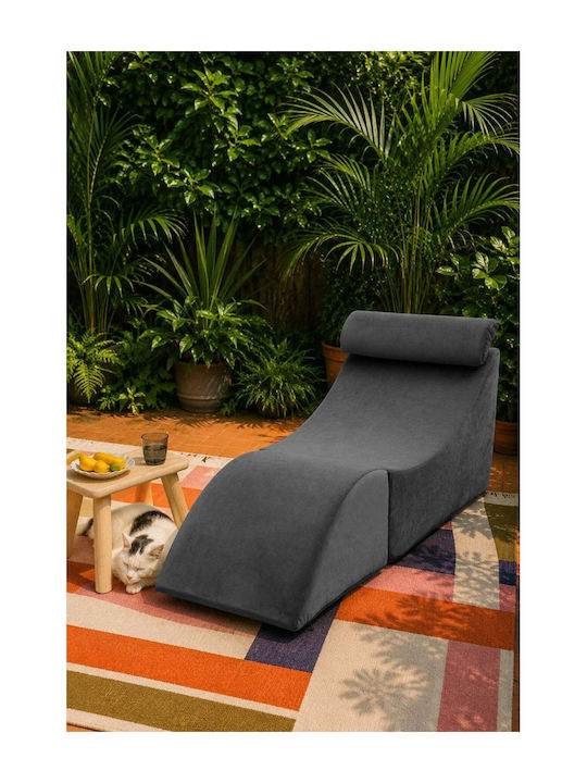 Relax Sessel Grau 50x130x50cm