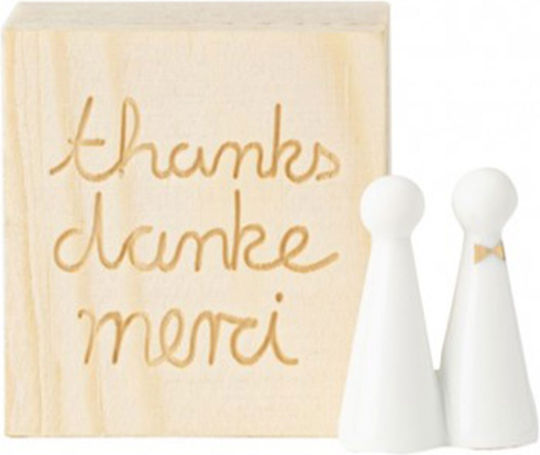 Raeder Figurină Decorativă Din Lemn 4.4x3.2x4.3cm