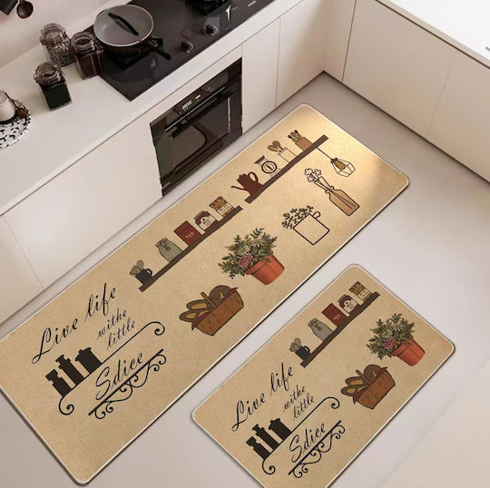 Mc Decor Sdice Rectangular Kitchen Mat with Non-Slip Backing 50x80cm