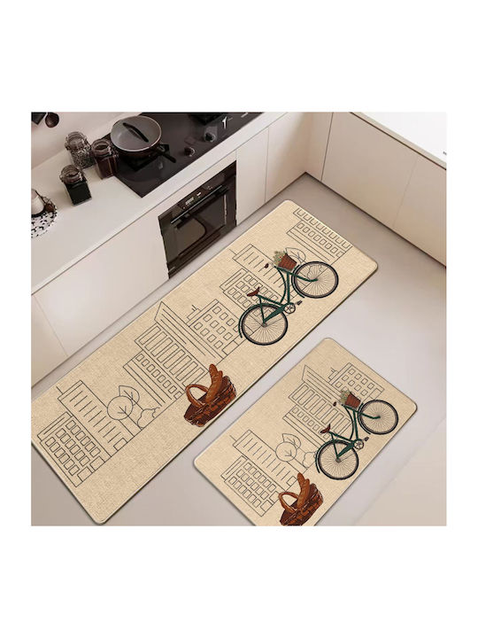 Mc Decor Bread Rectangular Kitchen Mat with Non-Slip Backing Bread 50x80cm