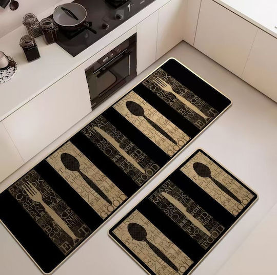 Mc Decor Food Rectangular Kitchen Mat with Non-Slip Backing Non-Slip Kitchen Mat 50x80 Mcdecor Food Mcdecor Mcdecor 50x80cm