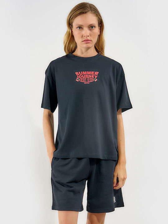 Admiral Γυναικείο T-shirt Μαυρο