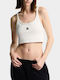 Damen Bluse Ärmellos Weiß