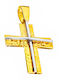Gatsa Male Gold Cross 14K Without Chain