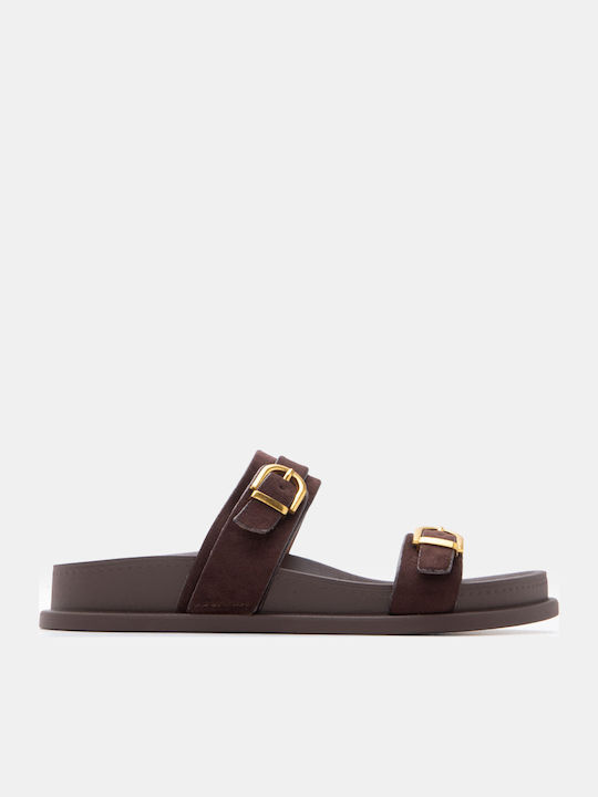 Luigi Sandale Casual Damă Flatforme Maro