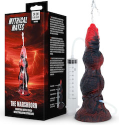 Reptile-Shaped Realistic Dildo With Suction Cup And Ejaculating Red