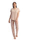 Kezokino Summer Women's Pink Pyjama Set