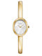 Rosefield Damenuhr 23,5mm Batterie mit Gold Metall-Armband
