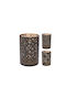 Zaros Metallic Tabletop Lantern Black 10x15x15cm