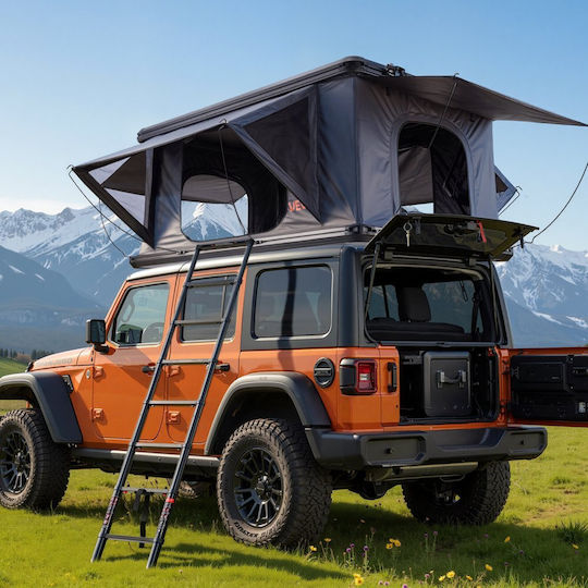 Vevor SY09 Camping Mountaineering Tent Black 4 Seasons for 2 People Waterproof 3000mm 212x132x95cm