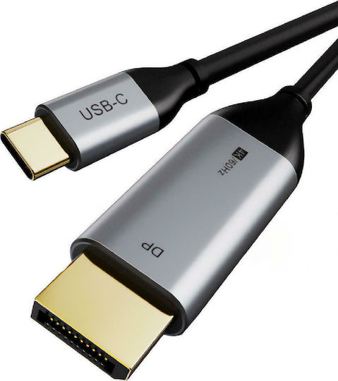 Video Cable USB-C male - DisplayPort Μαύρο 1.8m XY-8823