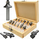 Falon Tech 12-piece Wood Router Bit Set Bearings 8mm Shank