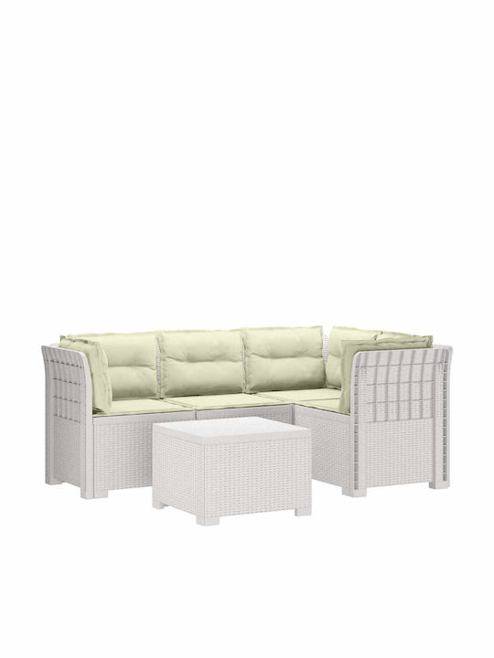 Ecksofa Outdoor Rattan mit Kissen