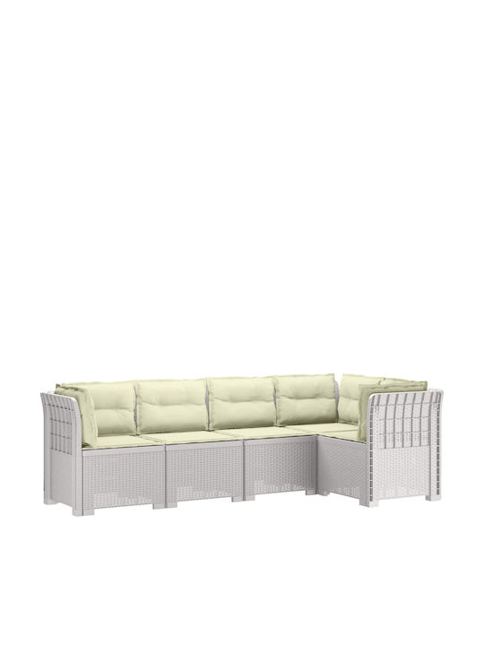 Outdoor Corner Sofa Made of Polypropylene with ...