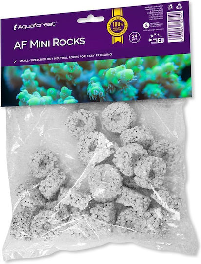 Aquaforest Af Mini Rocks Albe 24 Bucăți Suporturi Pentru Coral