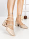 Pumps mit Chunky Absatzdicke Beigen S-3249_Beige_BUONAROTTI