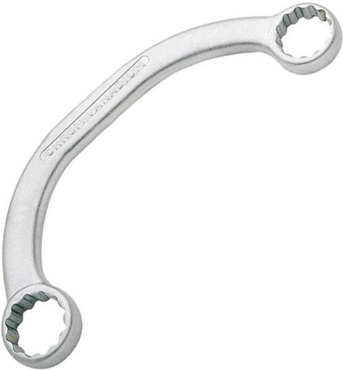 Profitool Doppelter Polygon Schraubenschlüssel Gebogen Größe 13x15mm
