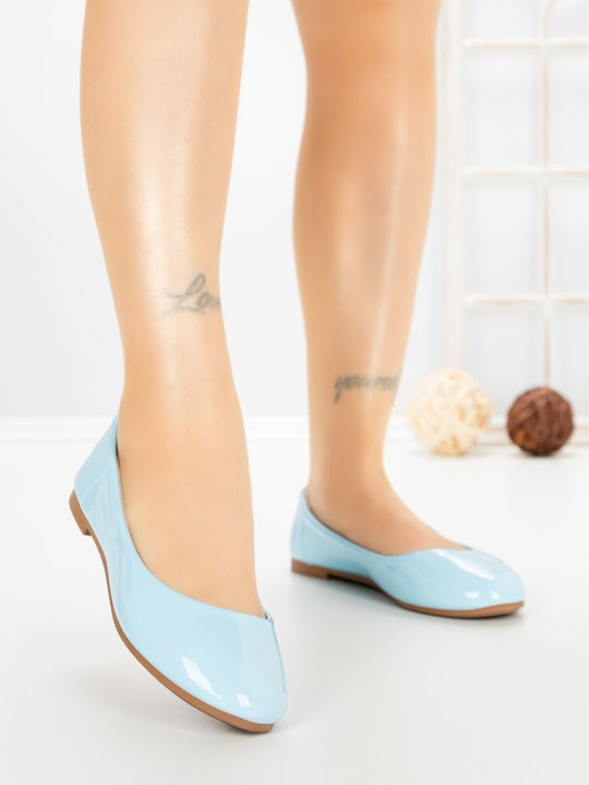 Damen Ballerinas in Hellblau Farbe