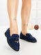 Damen Mokassins in Blau Farbe