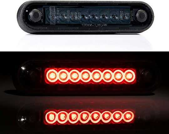 Led Side Truck Volume Light Fristom 8 Smd Led Red 12v24v Tinted E-mark