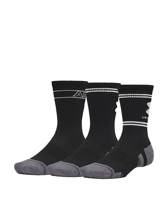 Under Armour Running Κάλτσες Μαύρες 3 Ζεύγη