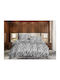Set Double Bed Sheets with Rubber Hugger 160x200+30cm Zebra 5 Pieces