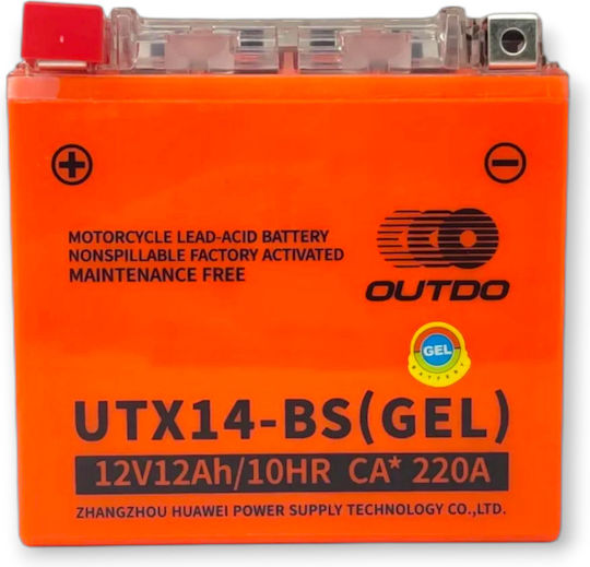 Outdo GEL Μπαταρία Μοτοσυκλέτας YTX14-BS