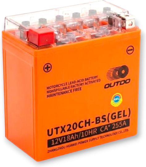 Outdo GEL Motorradbatterie YTX20CH-BS