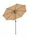Umbrelă Profesională Rotundă Metalică Bej Φ3m