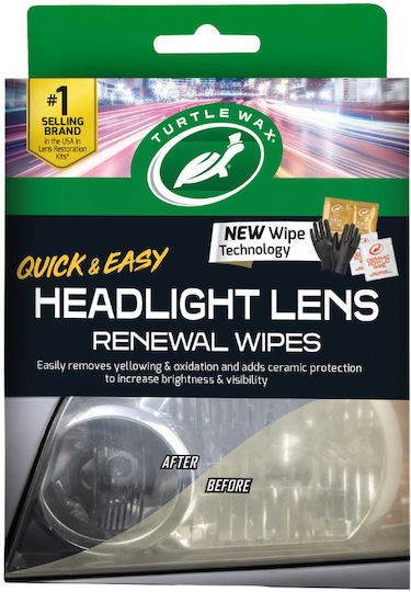 Turtle Wax Șervețele pentru lustruirea farurilor auto Lens