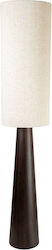 Lampadă De Podea Zen Collection Bază Din Lemn Și Abajur Din Material Textil H150xL30cm