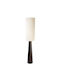 Floor Lamp Zen Collection Wooden Base & Fabric Shade H150xW30cm