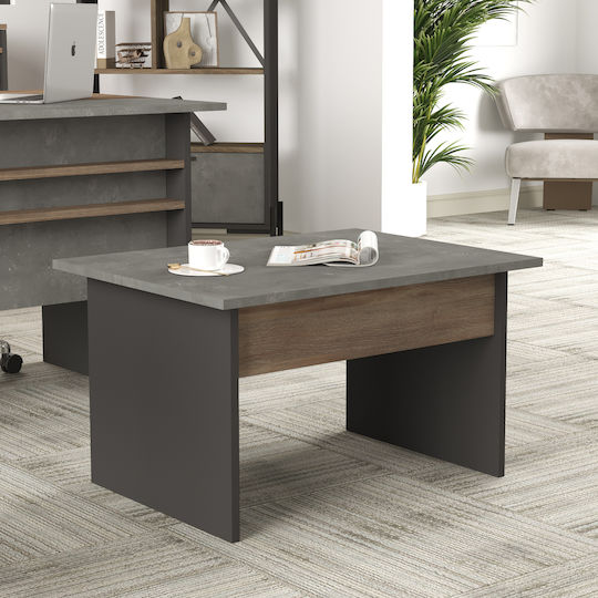 Birou De Calculatoare Din Lemn Antracit 80x60x46,3cm