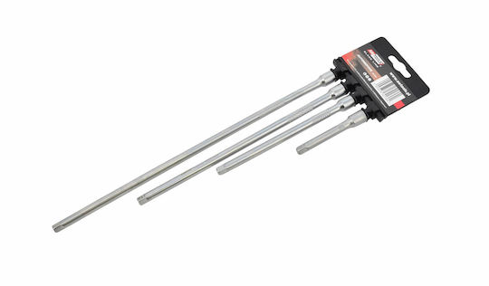 AWTools Set Extensii cu Clichet cu Gazdă Cadru 1/4" 4 Bucăți