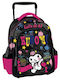 Graffiti School Bag Trolley Kindergarten with Water Bottle Holder Multicolour 24 x 12 x 30cm