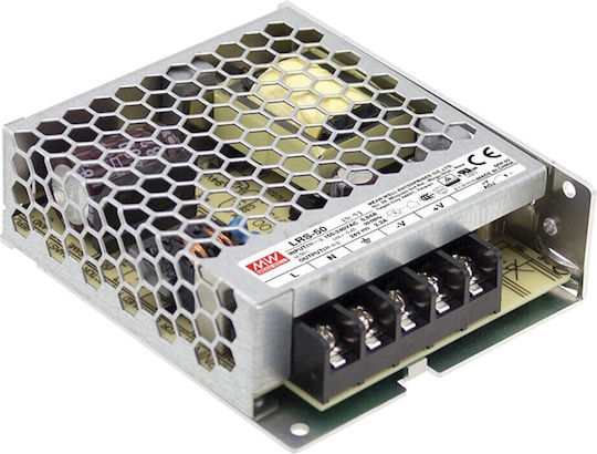 Mean Well LRS50-24 Adjustable Dimmable LED Power Supply IP20 Power 50W with Output Voltage 24V